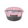 Wutuo 3-Compartment Round Lunch Box