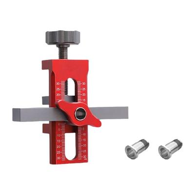 Aluminum Alloys Adjustable Length Cabinet Door Positioner Mounting Jig Locator for Consistent Level Line Installation