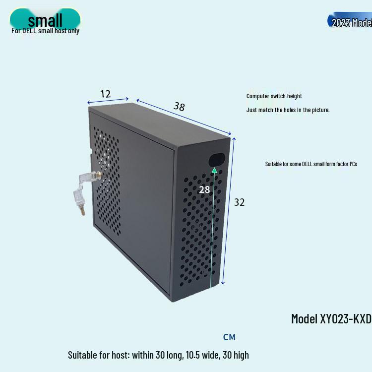 Lockable Thickened Anti-Theft Iron Computer Case for Shell Protection