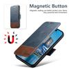 SUTENI Q-06 For iPhone 17 Case Color Splicing Magnetic Detachable Leather Phone Cover