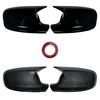Carbon Fiber Style Black Rearview Side Mirror Cover Caps for BMW X3 F25 X1 E84 Pre-LCI 2010 2011 2012 2013 Case