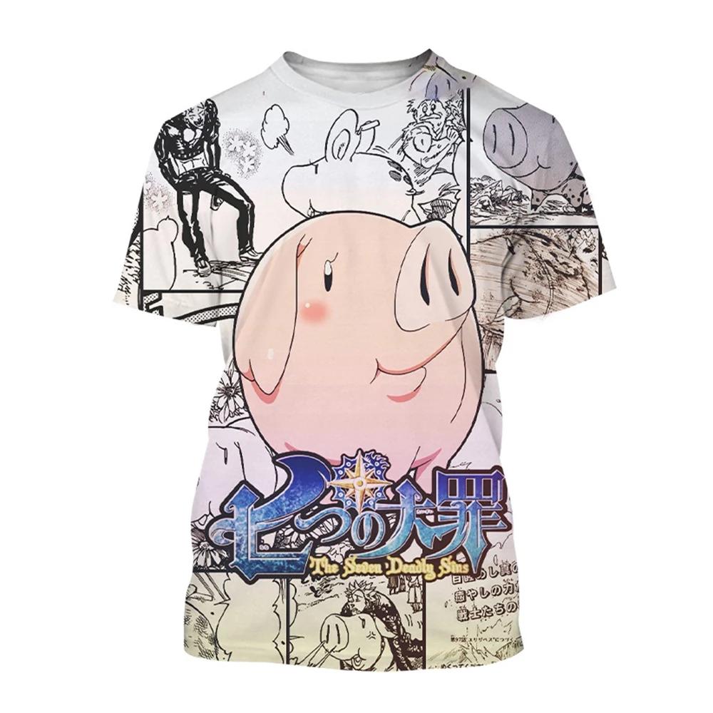 Summer Hot Sale Anime Creative 3D Printed Boys' Cool and Fashionable T-Shirt