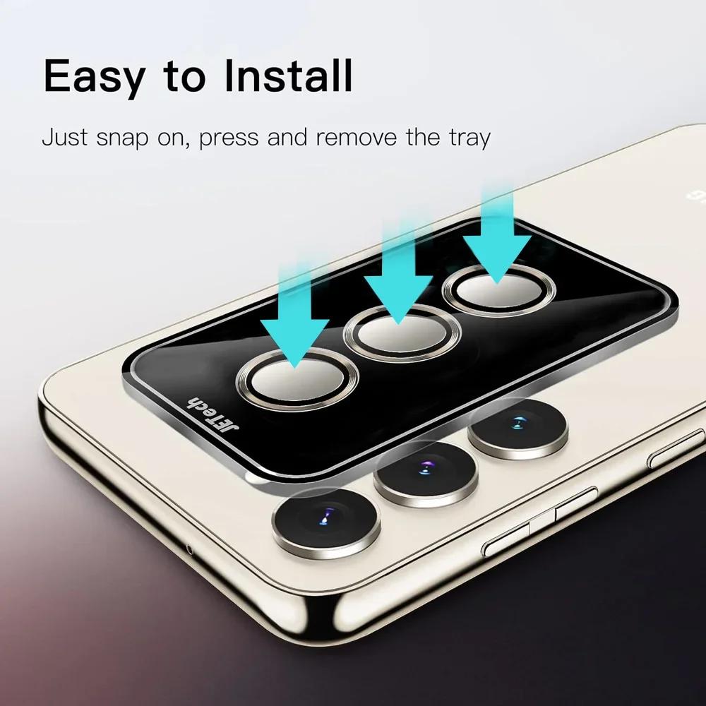 1Set Tempered Glass Lens Protect Film For Samsung Galaxy A17 A07 A16 A06 A15 A05 A56 A36 A35 A26 A25 A55 Anti-scratch Camera Cap