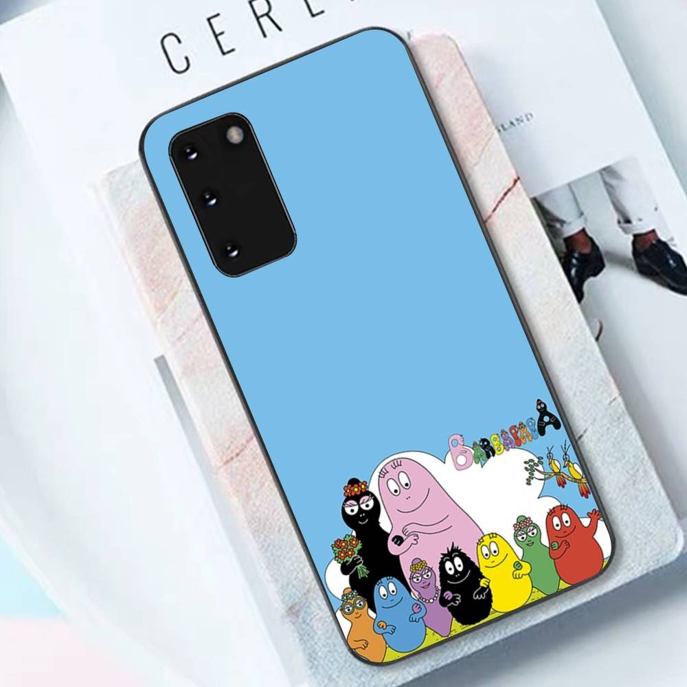 Cute Cartoon Barbapapa Phone Case For Samsung S 24 Fe 25 Ultra Plus 20 Lite 21 30 22 23 24 22 Ultra 5G Fundas