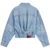Calvin Klein Amerikanischer Stil Retro-Print Baumwoll-Denimjacke Damenjacke 47C782G