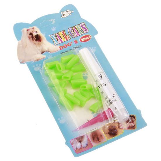 20Pcs Pet Cats Kitten Anti-scratch Grooming Nail Paws Claw Cap Cover Protector