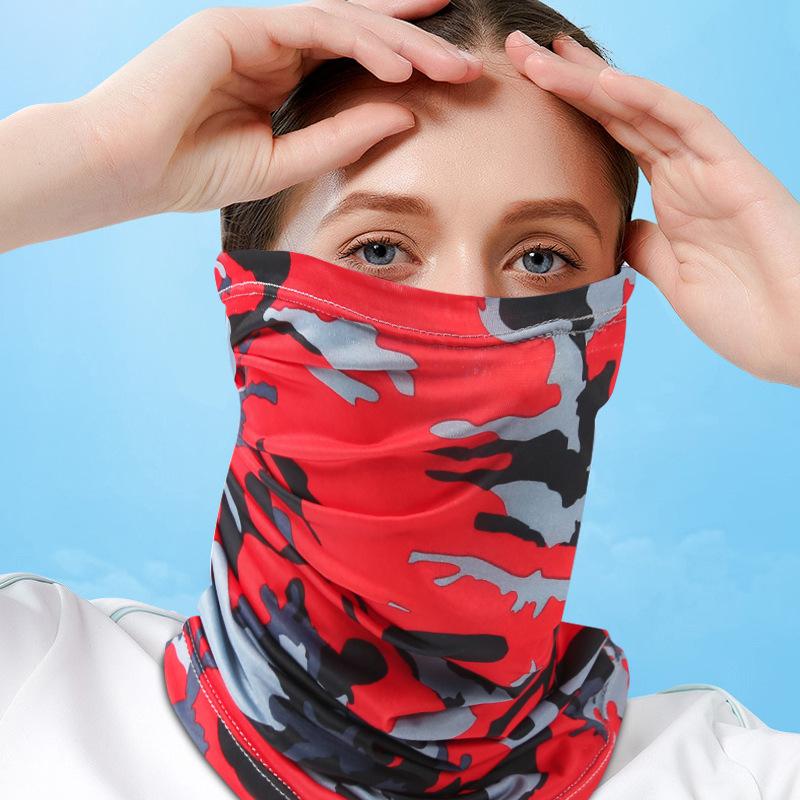 UV Protection Scarf Ice Silk Face Cover Mask Neck Tube Quick-drying Outdoor Use Fishing Bicycle Magic Motorcycle Breathable Mask