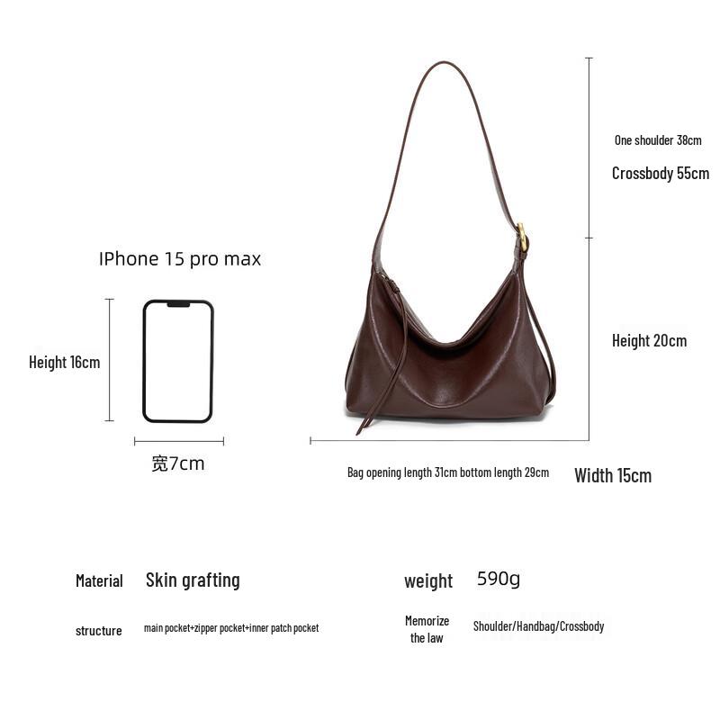Ximuting Milk Candy First Layer Cowhide Tote Crossbody Bag