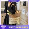 Large capacity straw woven bag new woven bag shoulder armpit bag leisure seaside vacation beach bag