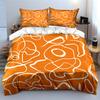 Abstract Orange Bedding Set Bedding Duvet Cover Set Duvet Cover Pillowcases (1 * Duvet Cover 2 * Pillowcases, Without Duvet Insert)