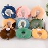 Cartoon Memory Foam U-Shaped Neck Pillow for Travel and Office