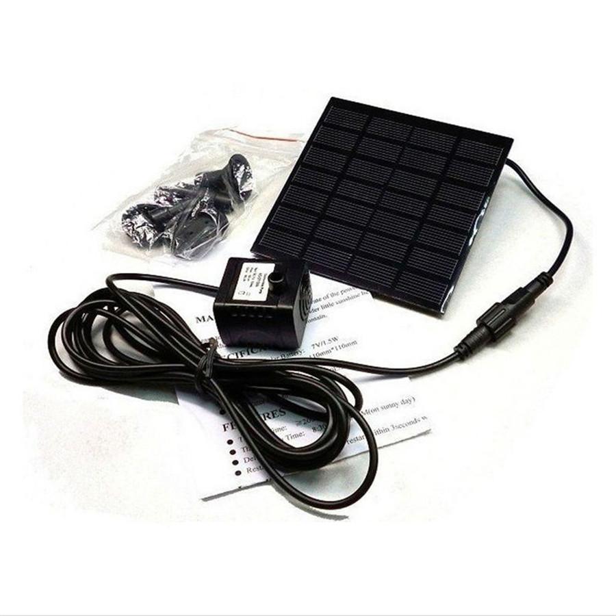 Solar Fountain Water Pump Panel Garden Pond Pool Submersible Watering Kit