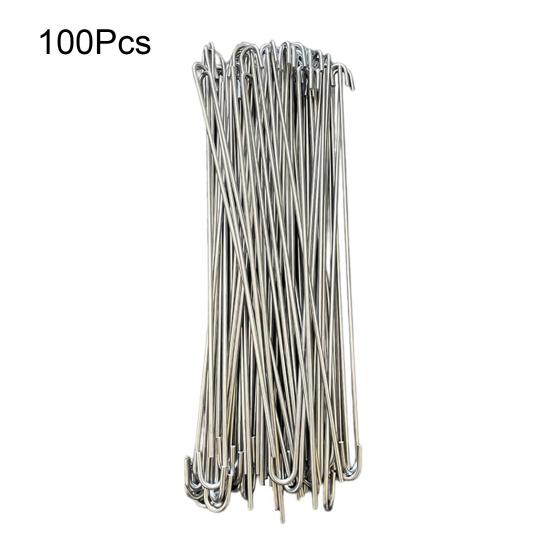 100Pcs Chain Link Fence Wire Ties Stainless Steel Heavy Duty