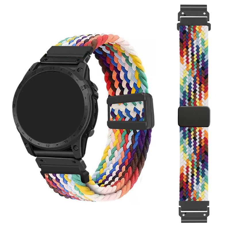 Bracelet Pour Garmin fenix 8 7x 6x 5X Epix Pro Bracelet en nylon Enduro 3 MARQ Quatix 7 6 Respirant approach S70 S62 Bracelet à séchage rapide instinct 2 2X Bracelet de montre