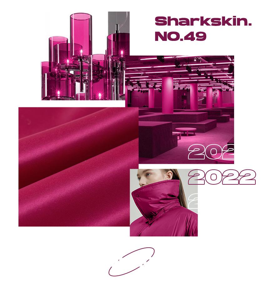 Pearlescent Shark Skin Velvet Fashion Down Jacket Fabric