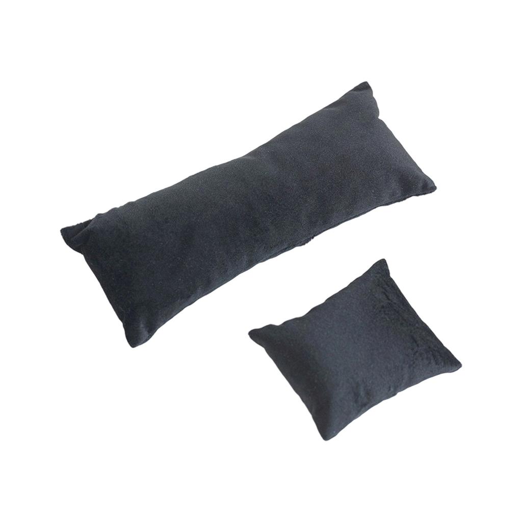 Weiche Samt Schmuck Ausstellungskissen Tragbarer Grauer Samt Armbandhalter Für Armbandaufbewahrung Und Uhren Organizer