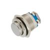 12V Tlačítkový spínač 16mm Kovový Vodotěsný Nárazuvzdorný