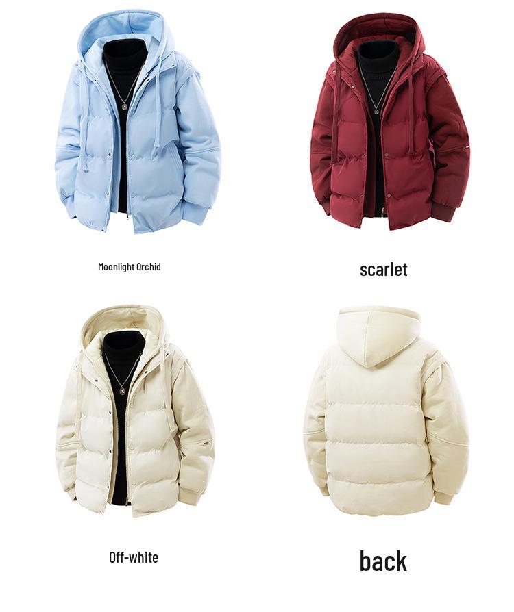 Unisex Thickened Cotton Hooded Jacket - Trendy, Warm, and Versatile Winter Outerwear