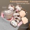 CAPPUVINI Portable Bear Puff for Foundation - Cute, Small, for Wet & Dry Makeup Application