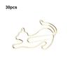 30Pcs Paper Clip Animal Envelope Clips Bookmark Pin Students Mini Novelty File For Business Stationery Supplies
