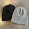 Knit Hat For Men Women With Handdrawn Alphabet Print Warm Street Style