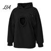 Dog Holder Hoodie Women Pet Carrier with Front Side Pockets, Solid Color Casual Hooded Loose Fit Sweatshirt Sweatshirt, Cat Carrying Pouch