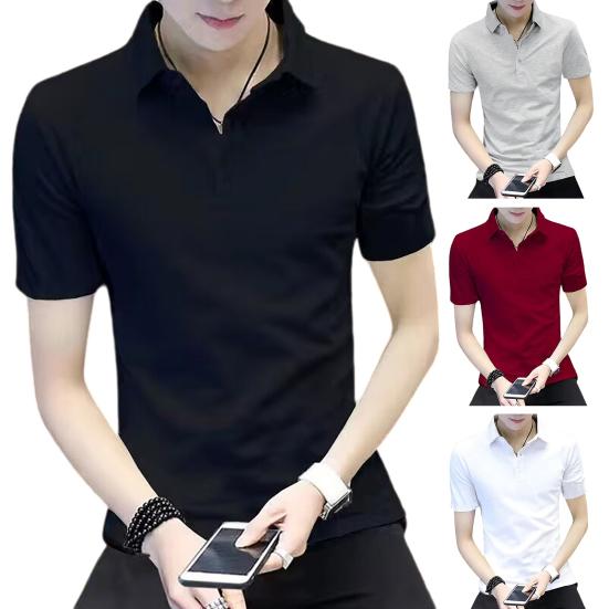 Men's Tops Breathable T Shirts Casual Regular Fit Shirts Soft Comfortable Short Sleeve Tops for Daily Life Parties Office Travel Outdoor Wear