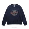 American Retro Trendy Brand Printed Round-Neck Sweatshirt for Men 2024 New Spring and Autumn Style Top Foreign Trade Men's Casual Jacket
