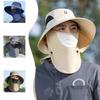 New Multi Functional Wide Hat Full Cover Neck Protection Sun Protection Hat Outdoor Fishing Anti Ultraviolet Hiking Mountain Climbing Hat