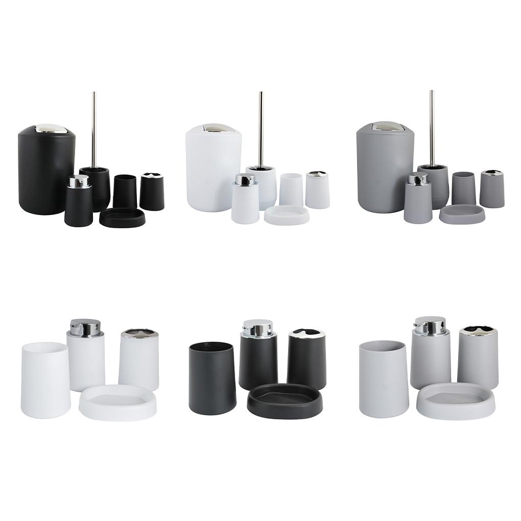 Edelstahl Bürstengriff Zahnbürstenbecher Rostfrei und Langlebig Badezimmer-Set Badezimmer-Toilettenartikel Aufbewahrungszubehör schwarz ZT-T223