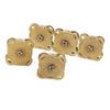 10pcs Bronze Tone&Silver Magnetic Snap Fasteners 18mm Sew On Magnets Magnet Buckle  DIY Clothing