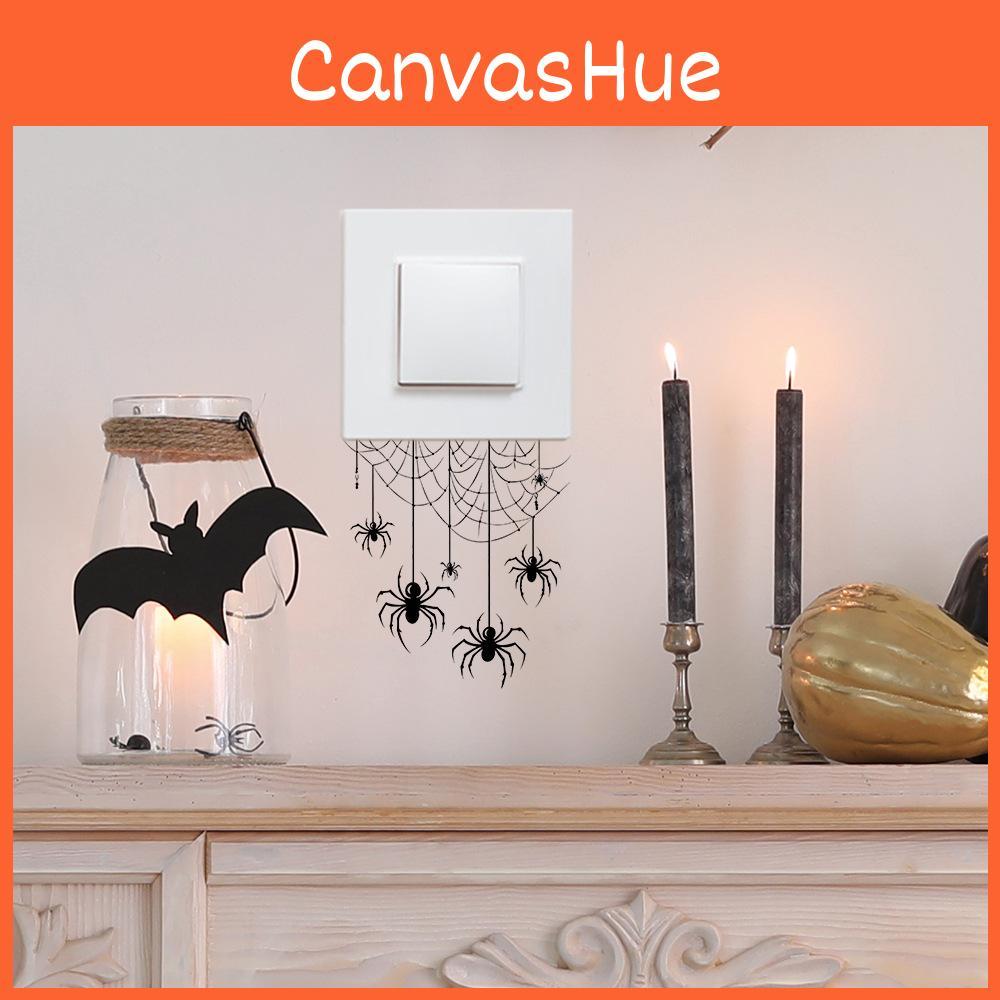 Selfadhesive Web Spider Art Pvc Wall Decal For Living Room And Decor Entryway