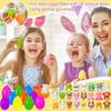 124 Pieces Slow Rebound Squeeze Animal Fidget Toys Prefilled Easter Eggs Bright Soft Prefilled Squishy Small Animal Toys