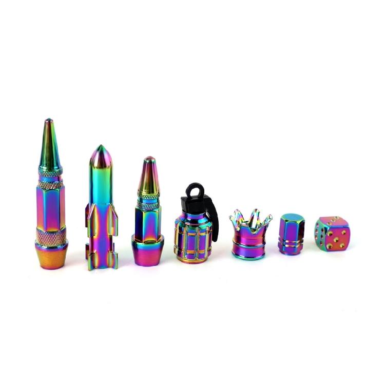 1Pc Bike Tire Valves Stem Caps Bicycles Air Tires Caps Bike Valves Caps Metal Bike Tire Caps Air Dust Cover Enduring