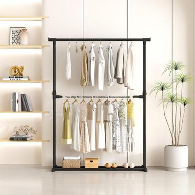 Double Layer Folding Clothes Rack for Bedroom & Balcony