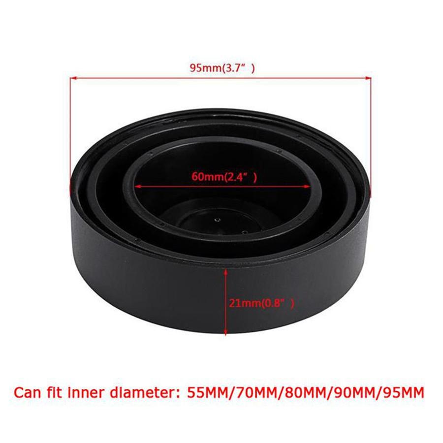 2Pcs/Pair Black Seal Cap Dust Covers For Car Headlight LED HID Halogen Retrofit