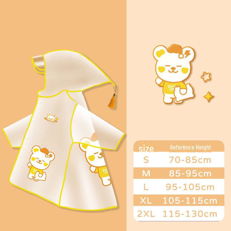 

Мультяшный плащ для детей: Утолщенный, водонепроницаемый для мальчиков и девочек в детском саду и начальной школе L (Height 95-105cm)