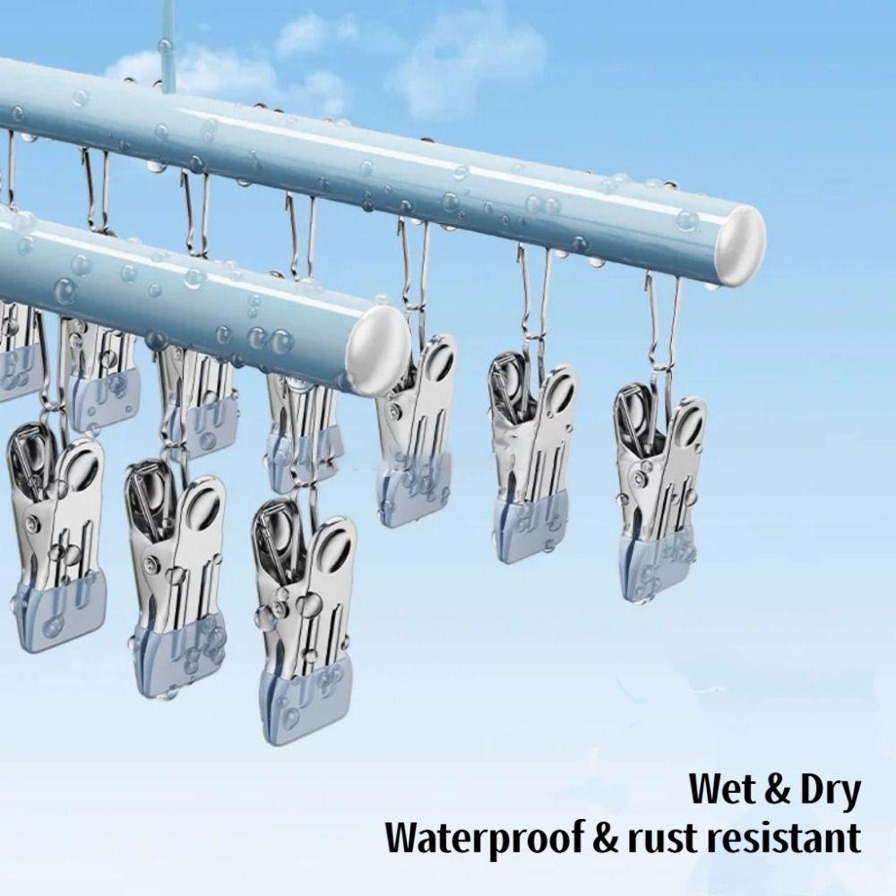 10 Clip Clothes Hanger Non-marking Clothes Drying Rack New Sock Clip
