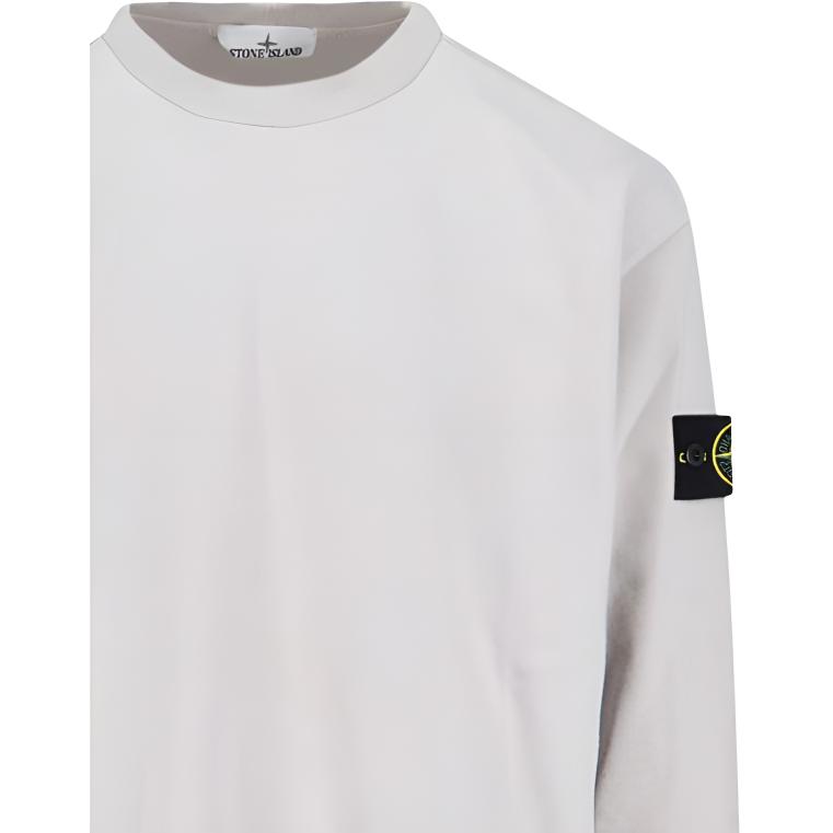 STONE ISLAND Logo Crew Neck Pullover Sweatshirt Men Sweatshirt K2S156100075S0A50-V0061