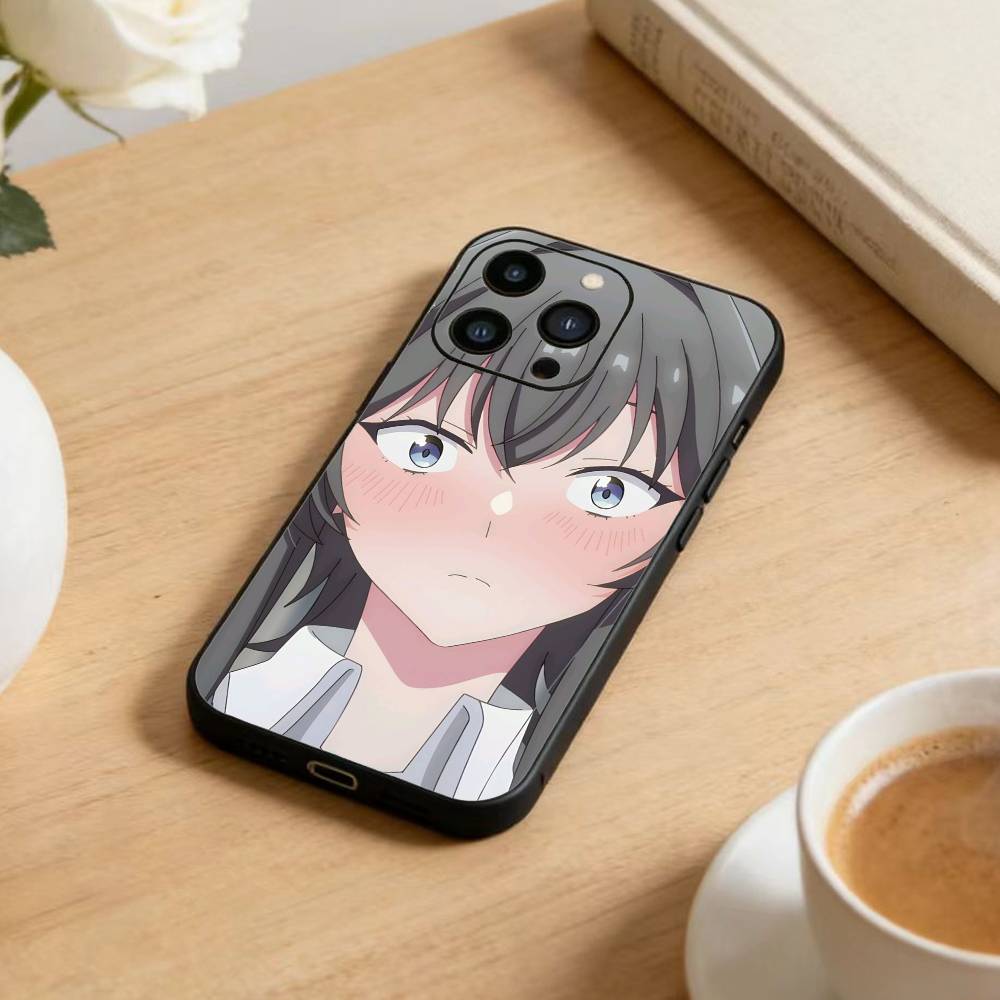 Asanagi Yori and Kino Himari Phone Case For iPhone 17 16 15 14 13 12 Max Plus Silicone Black Cover