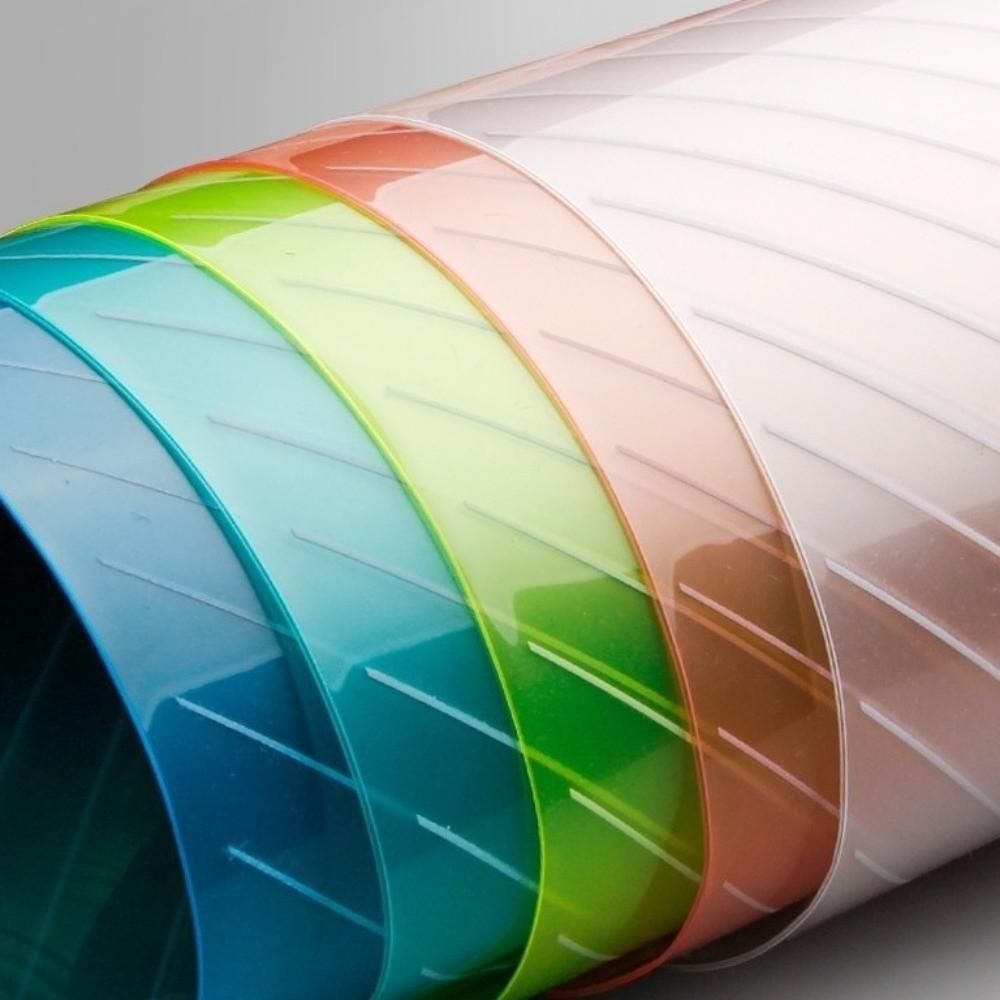 20 pcs Clear Plastic A4 File Folders Multi Color Exam Paper Storage Bag School Supplies