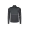 Golf Series Color Block Stand Collar Golf Elite Long Sleeve T-Shirt Men Tops Deep-Black A11M345215F-BK