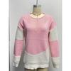 Women S Crew Neck Long Sleeve Pullover Knit Sweater Vintage Winter Top