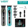 Trimmer Professional Hair Clipper 9000 RPM Barber Hair Cutting Machine Cordless Haircut Machine LED Trimmer for Men with LED Digital Display V-299