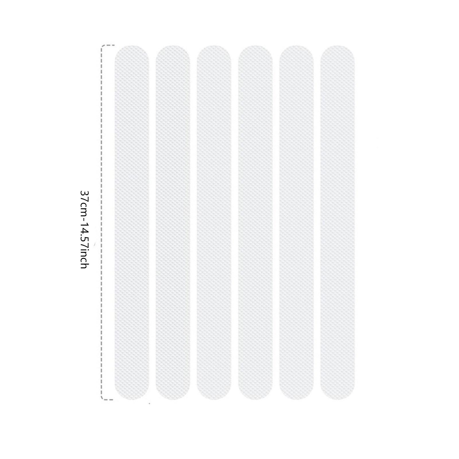 

Противоскользящие наклейки на длинные ступени лестницы с ромбовидным узором, моющиеся, прозрачные, самоклеящиеся противоскользящие полосы для ванной One Size белый