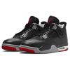 Air Jordan 4 Retro Bred Reimagined Unisex Sneakers Black Fire-Red Cement-Grey FV5029-006
