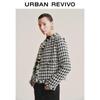 UR Women's Retro Houndstooth Raw Edge Jacket