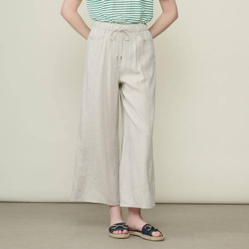 Bcbg Banding String Linen Pants B6m5p336