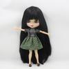 ICY DBS Blyth Doll Bjd Toy Black Straight Long Hair White Skin Joint Body 1/6 30cm Anime Toy Girls Gift Anime