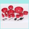 Premium 16pcs Hole Saw Set For Precise Cutting Of Wood Plastic And Non Ferrous Metals With Carry Case